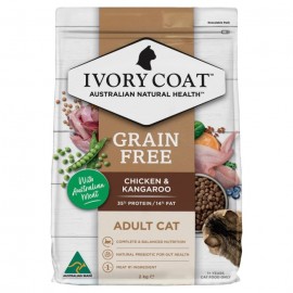 Ivory Coat 無穀物 成貓 - 袋鼠及雞肉 *亞麻籽油配方 2kg